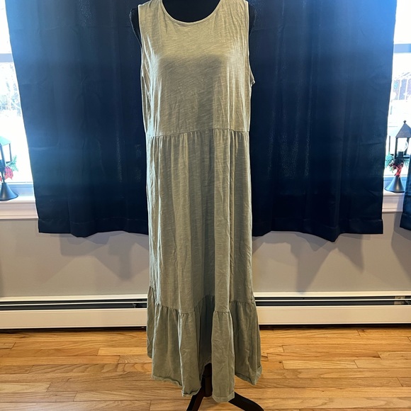 women’s casual maxi dress army green - Picture 1 of 4